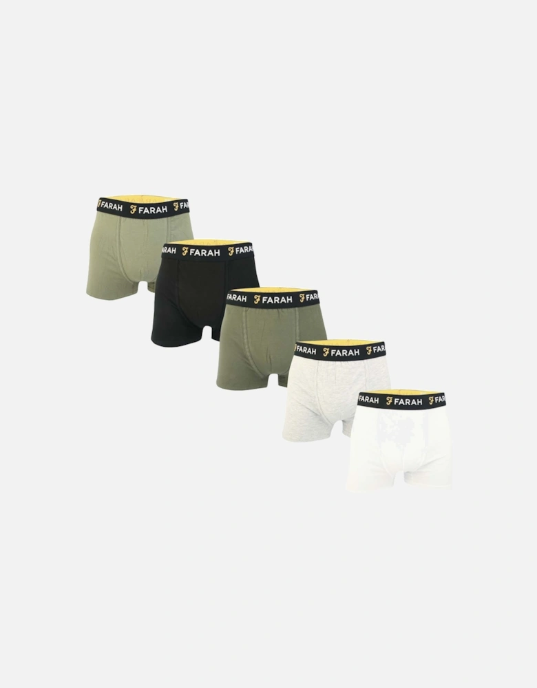 Mens Renzo 5 Pack Boxer Shorts