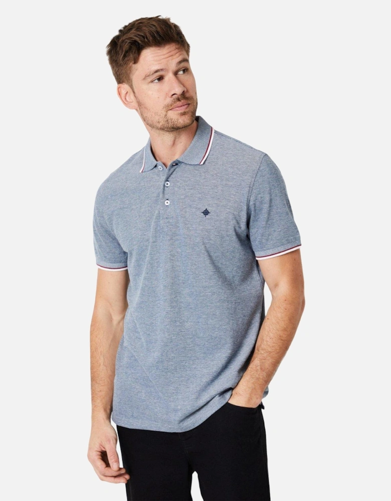 Mens Birdseye Tipped Polo Shirt