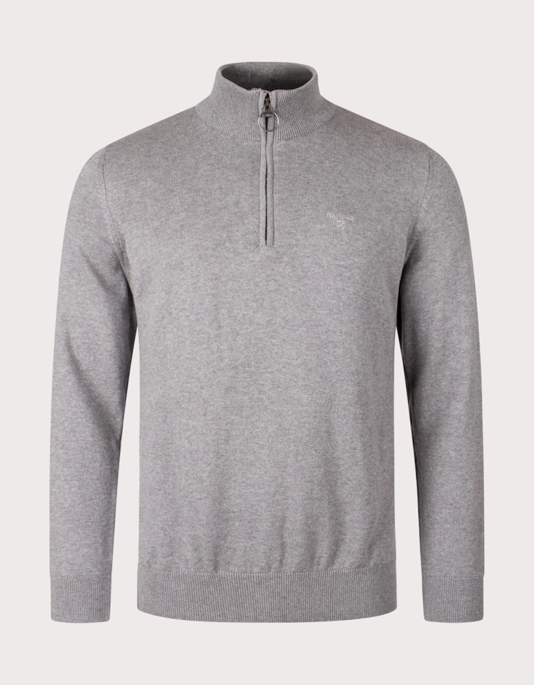 Quarter Zip Cotton Knit