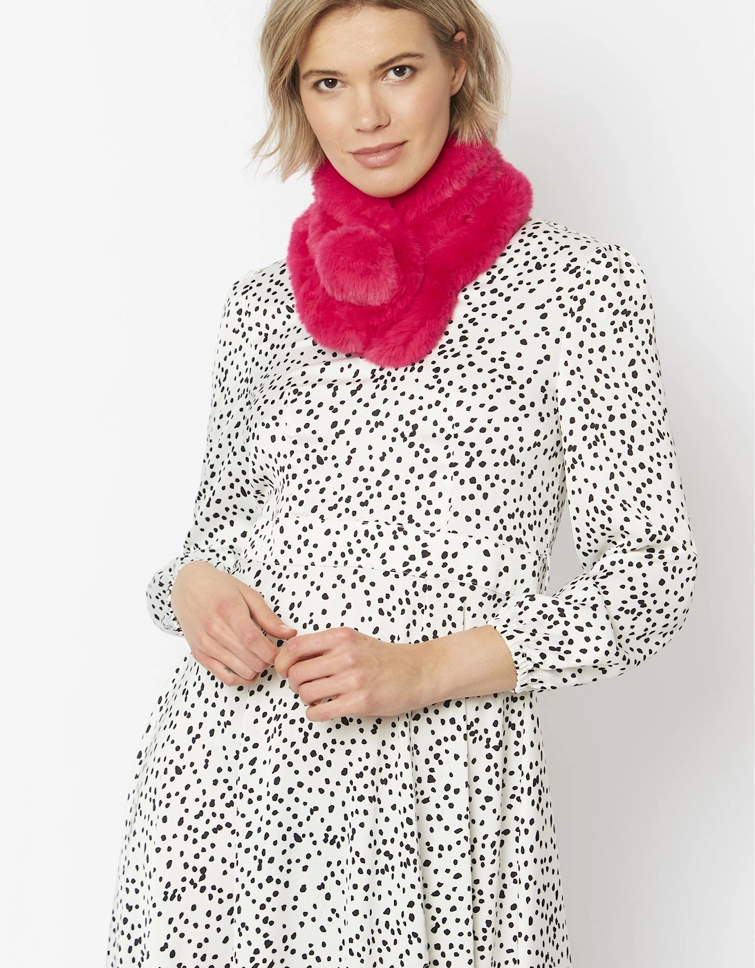 Pink Faux Fur Scarf, 7 of 6