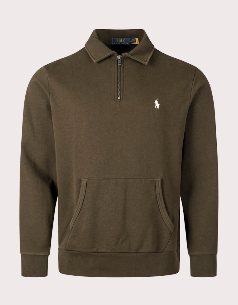 Quarter Zip Loopback Terry Sweatshirt