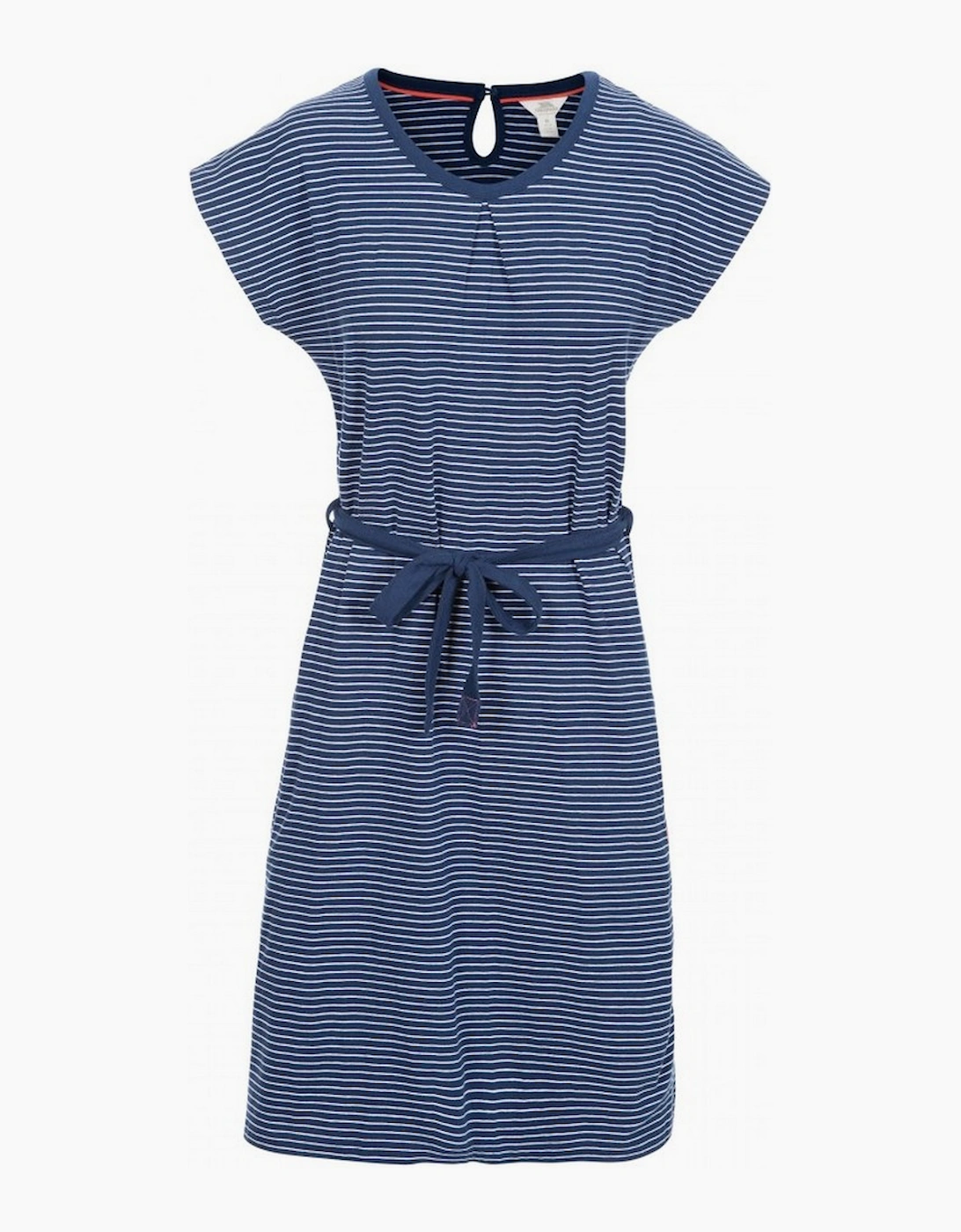 Women's Trespass Womens/Ladies Lidia Round Neck Cotton Dress - Navy/Multi - Size: 12