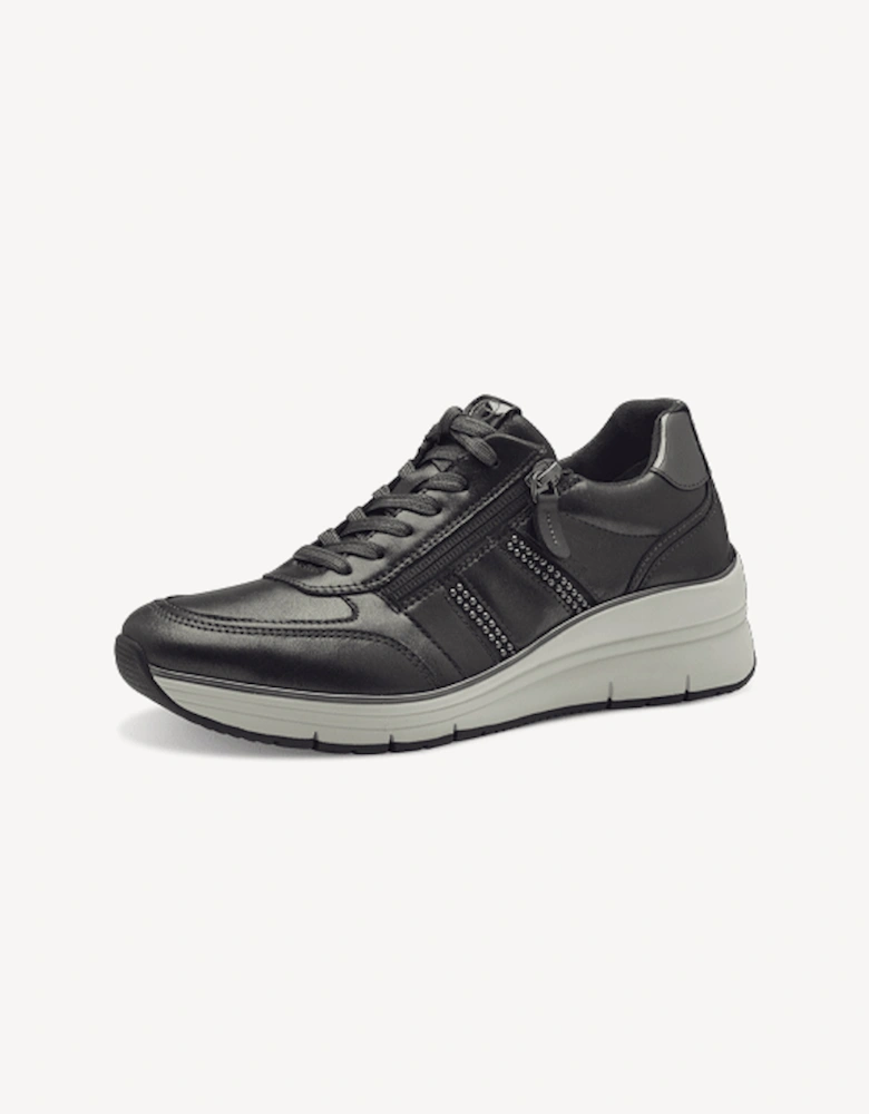 Women's Lace Up Trainer Anthracite