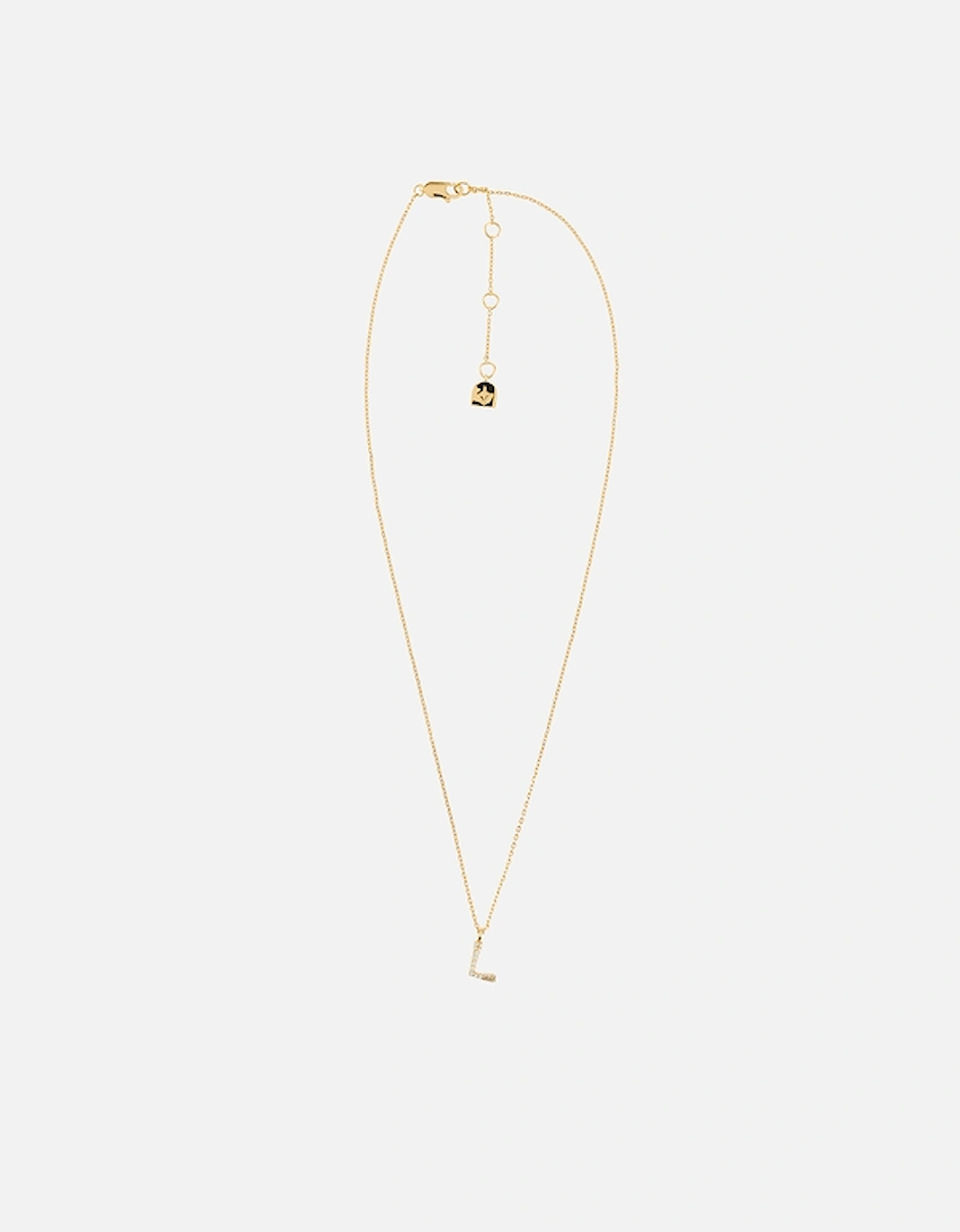 Initial Pavé 18K Gold-Plated Necklace, 2 of 1