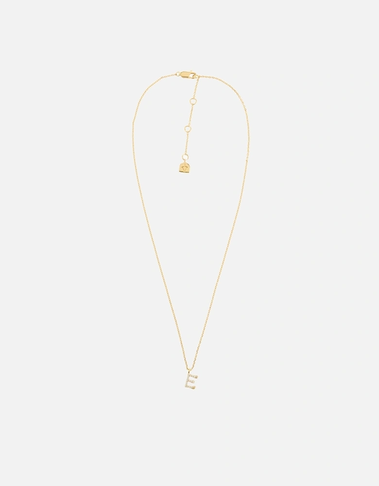 Initial Pavé 18K Gold-Plated Necklace