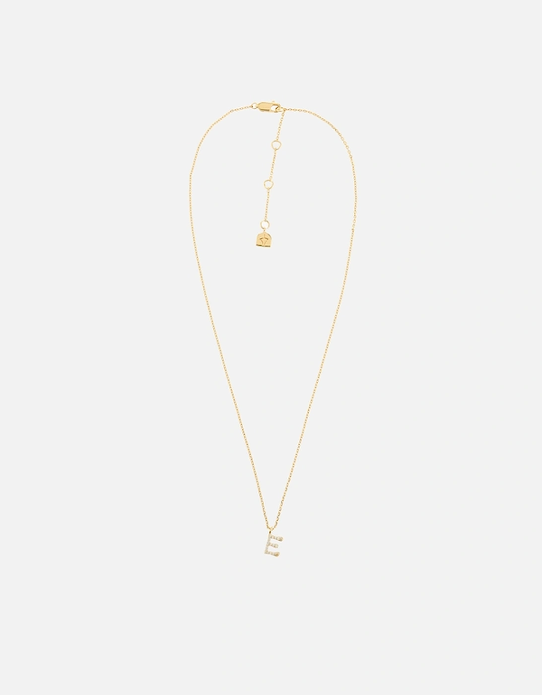 Initial Pavé 18K Gold-Plated Necklace, 2 of 1