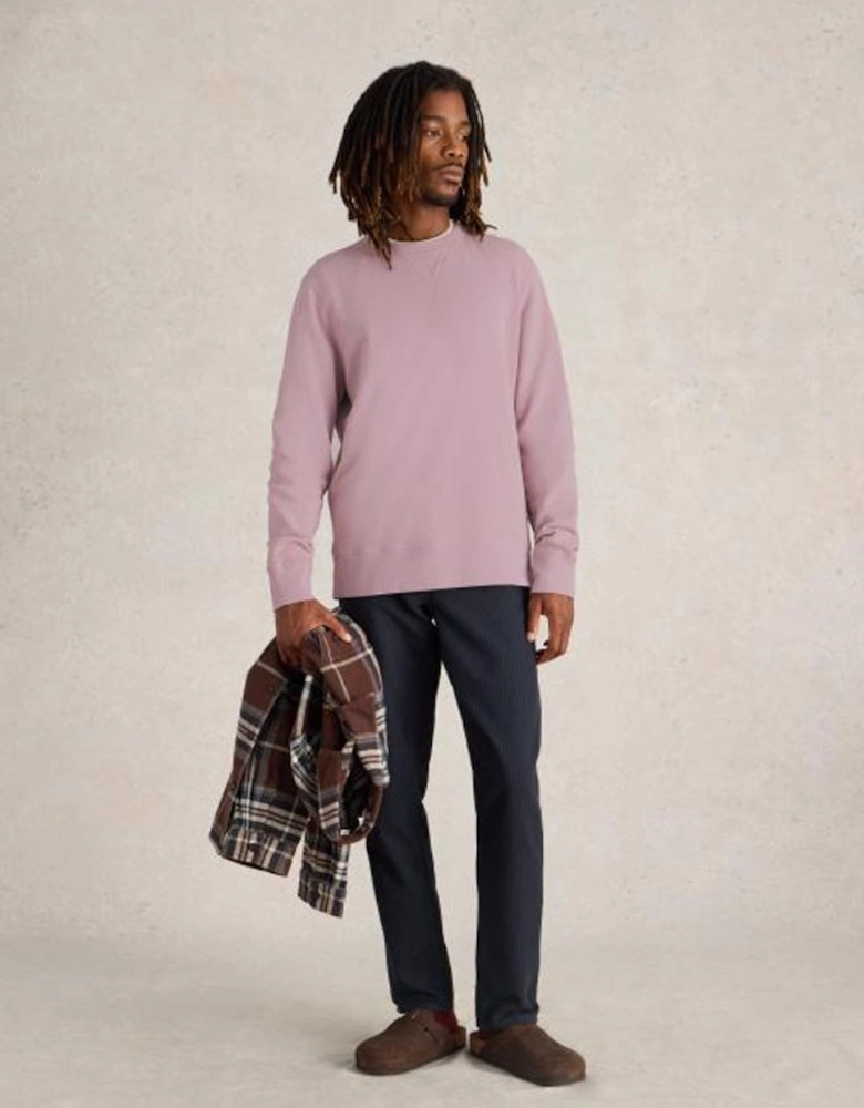Men's Crew Neck Sweat Mid Pink
