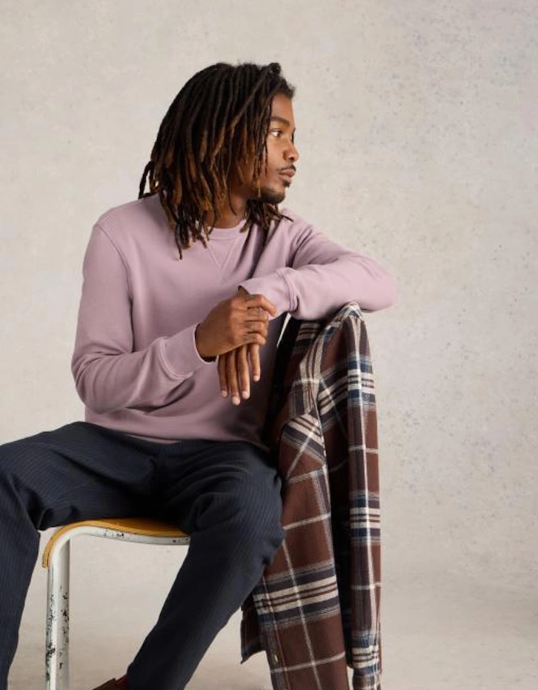 Men's Crew Neck Sweat Mid Pink