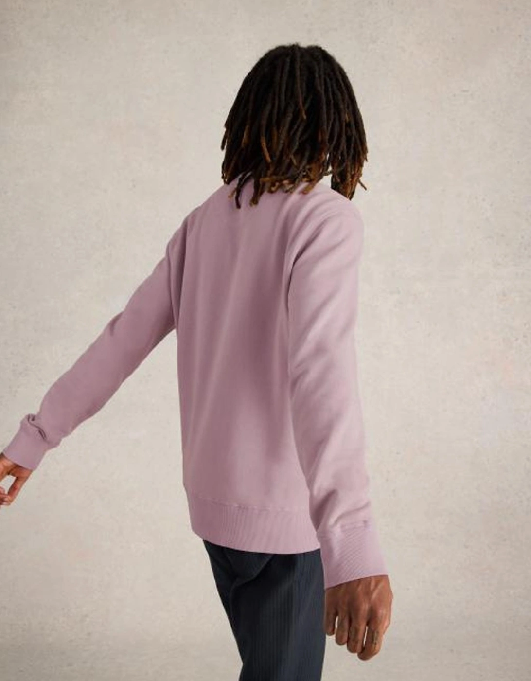 Men's Crew Neck Sweat Mid Pink