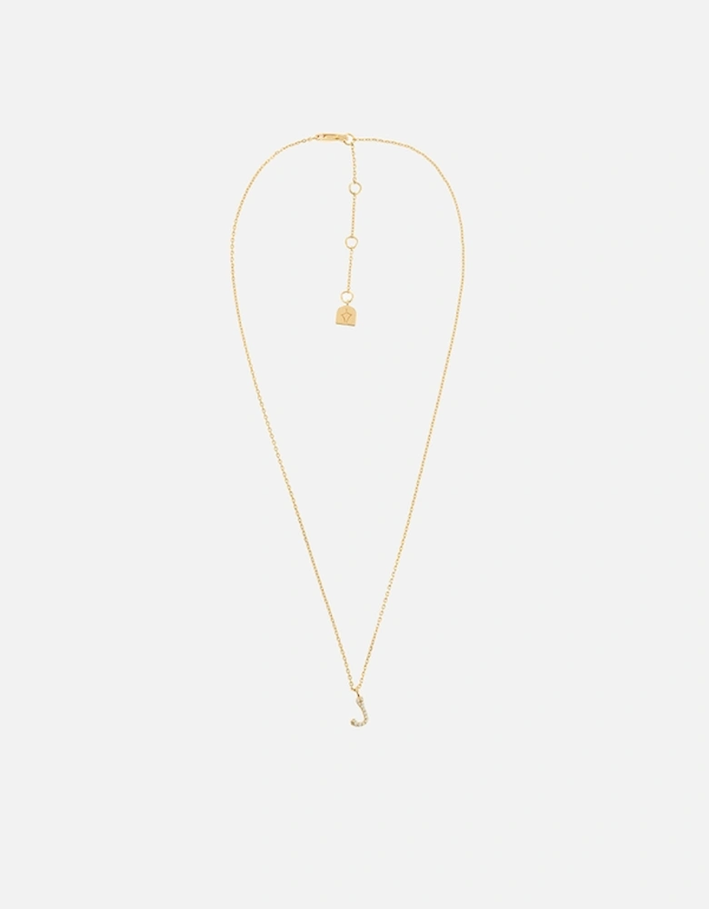 Initial Pavé 18K Gold-Plated Necklace