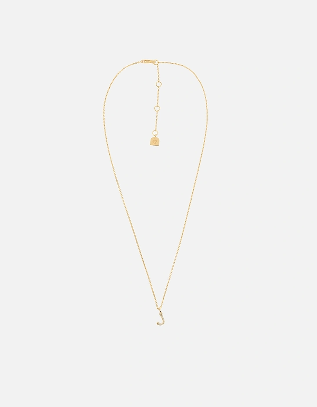 Initial Pavé 18K Gold-Plated Necklace, 2 of 1