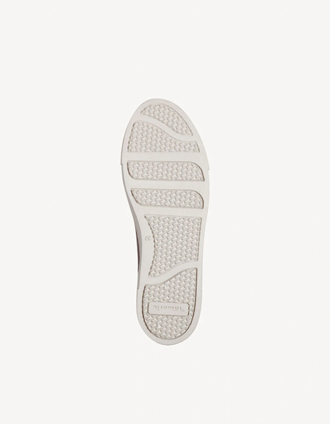 Women's Lace Up Trainer Taupe Comb