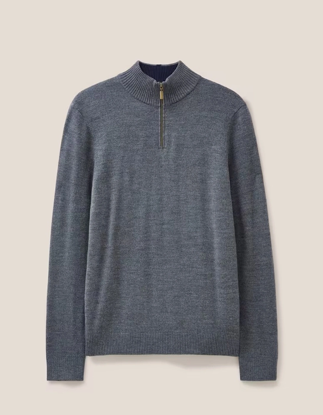 Men's Newport Merino Funnel Jumper Charcoal Grey