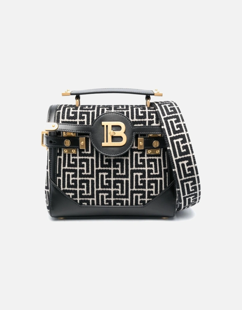 B Buzz 23 Monogram Jacquard Bag Black