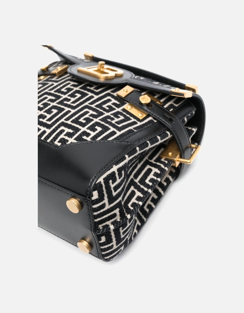 B Buzz 23 Monogram Jacquard Bag Black