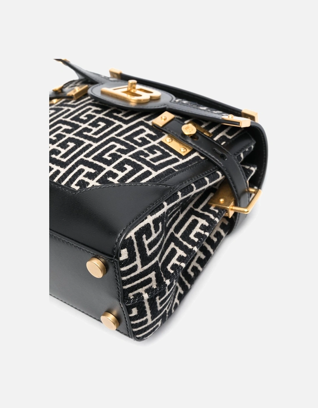 B Buzz 23 Monogram Jacquard Bag Black