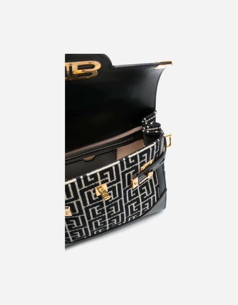 B Buzz 23 Monogram Jacquard Bag Black