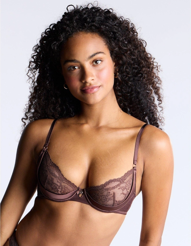 Claudia Balconette Bra - Brown Mix