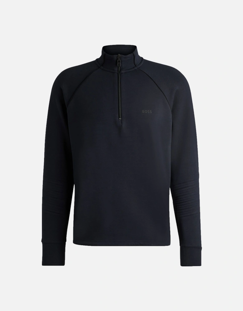 Boss Sweat 1 Half Zip Knitwear Dark Blue