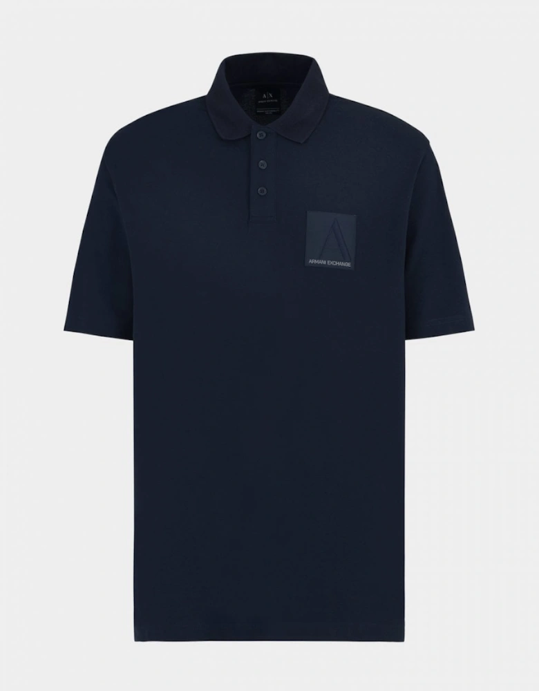 Mens Logo Patch Polo Shirt