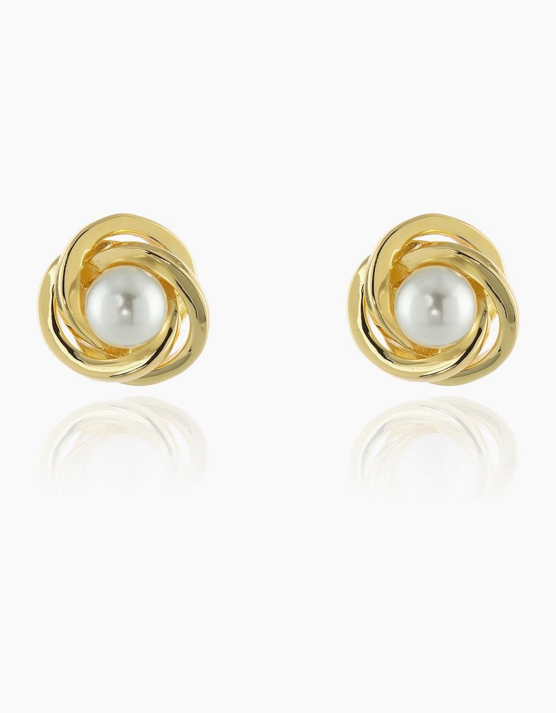 Women's Cachet London Qi Gold Earrings - White