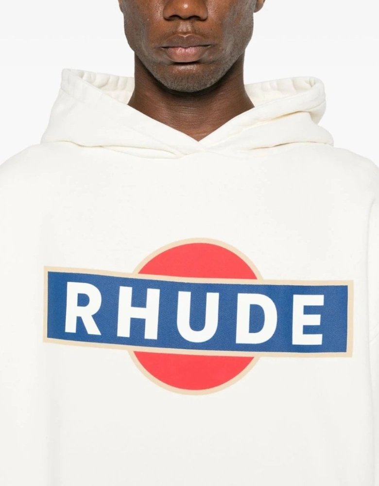 Vintage Racer Hoodie Ivory