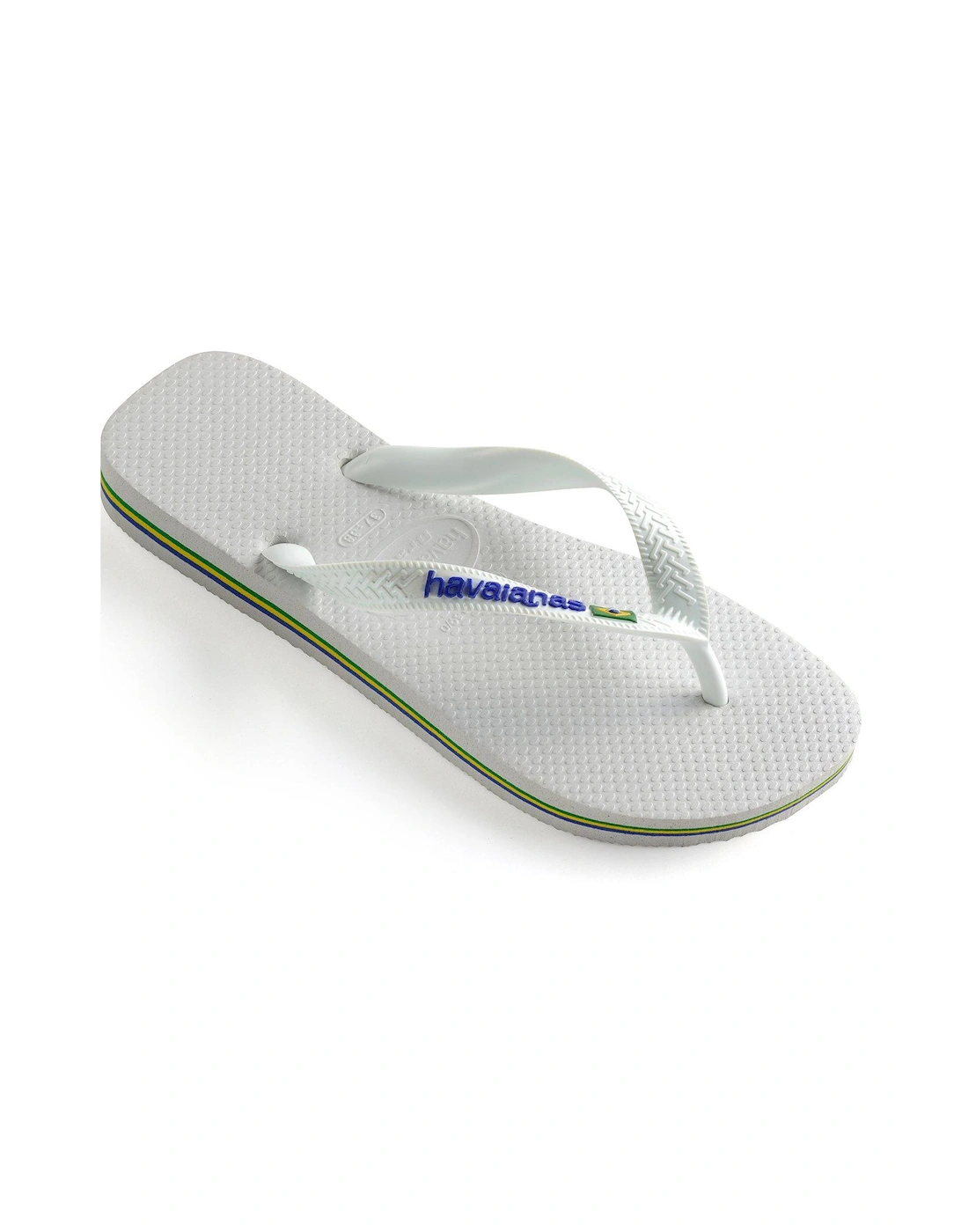 Kids Brasil Logo Flip Flop Sandal - White