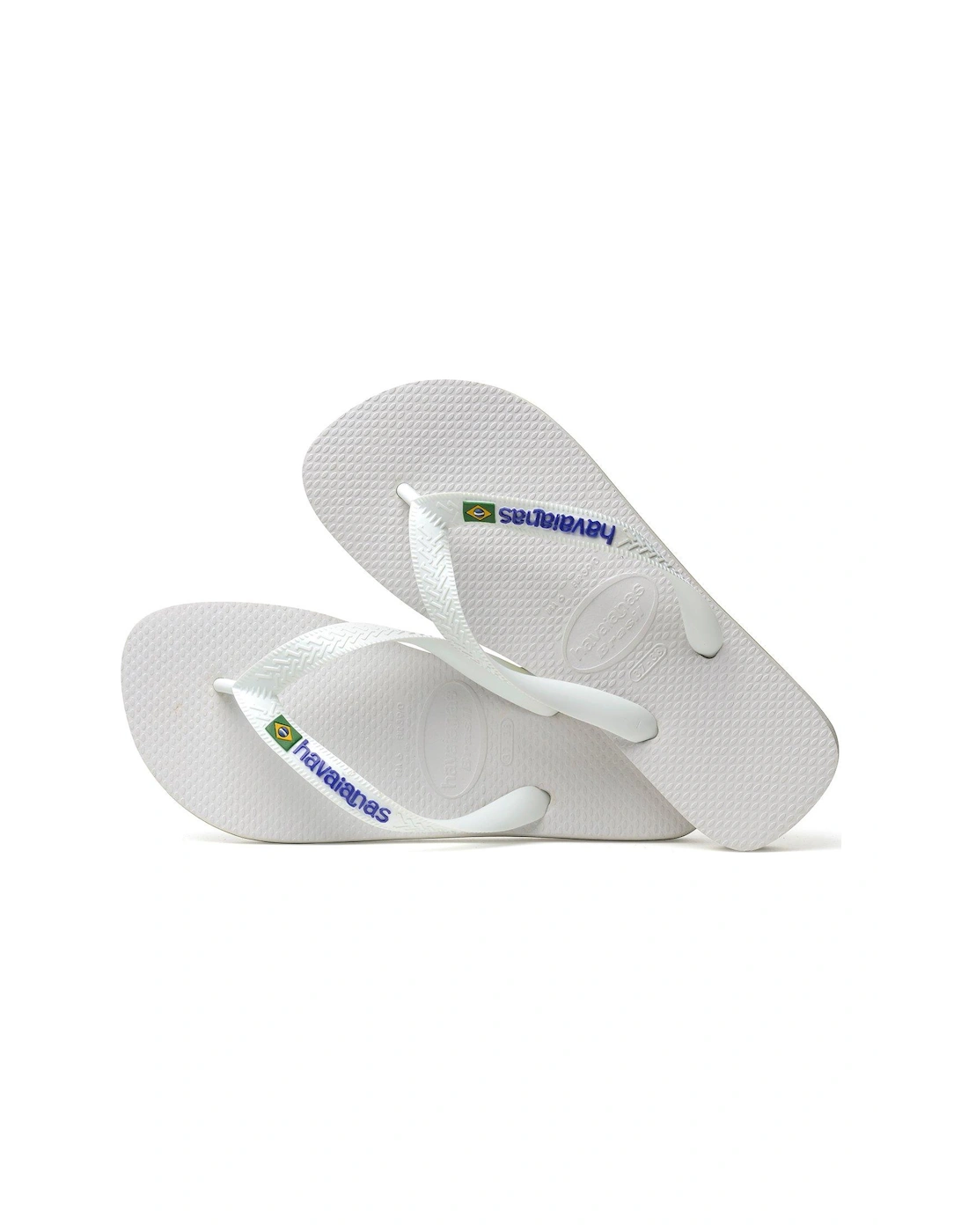 Kids Brasil Logo Flip Flop Sandal - White