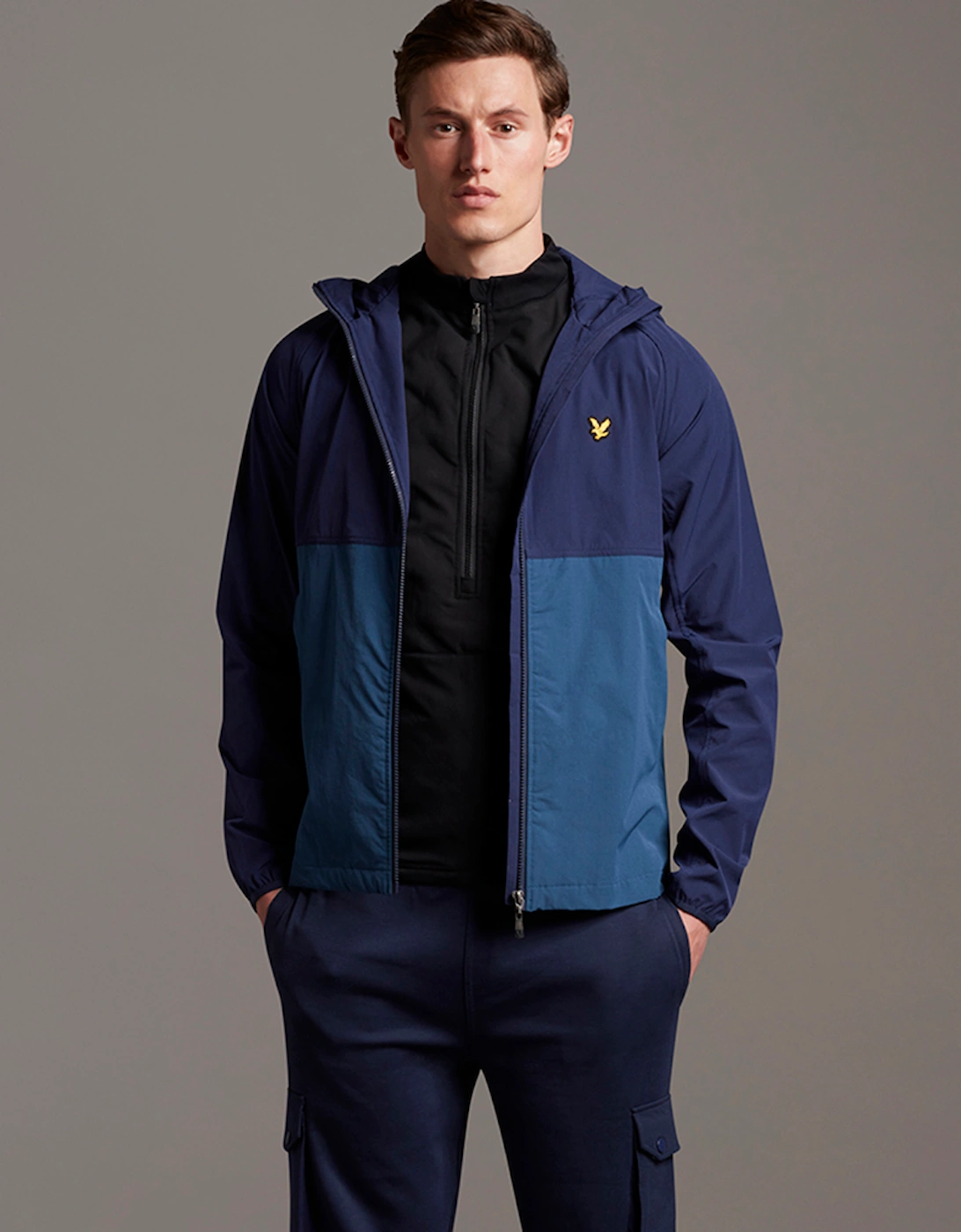 Lyle & Scott Mens Venture Colour Block Padded Jacket