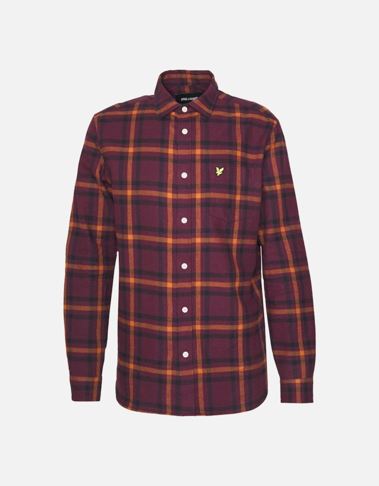 Lyle & Scott Mens Check Flannel Long Sleeve Casual Shirt