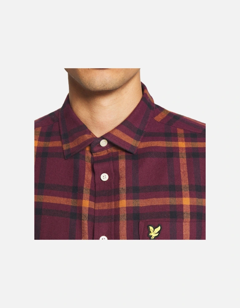 Lyle & Scott Mens Check Flannel Long Sleeve Casual Shirt