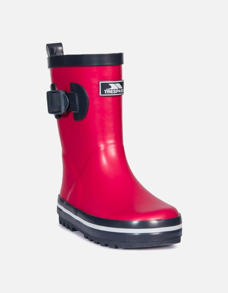 Boys Girls Trumpet Rubber Welly Wellington Boots