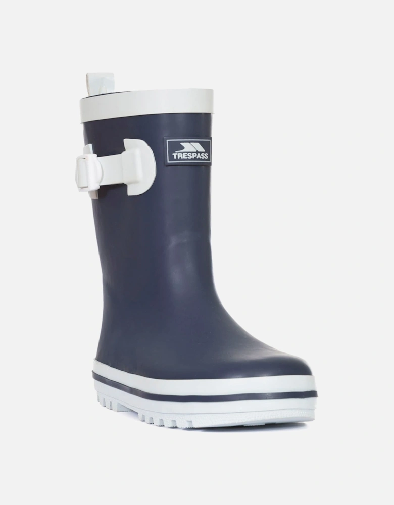 Boys Girls Trumpet Rubber Welly Wellington Boots