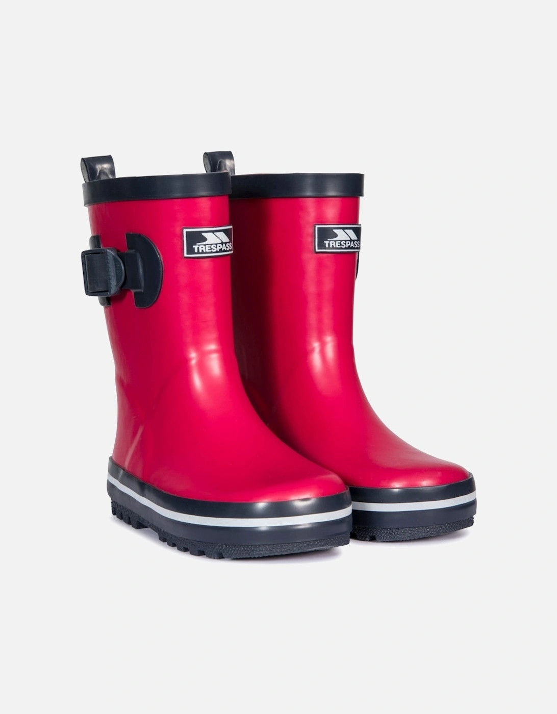 Boys Girls Trumpet Rubber Welly Wellington Boots, 4 of 3