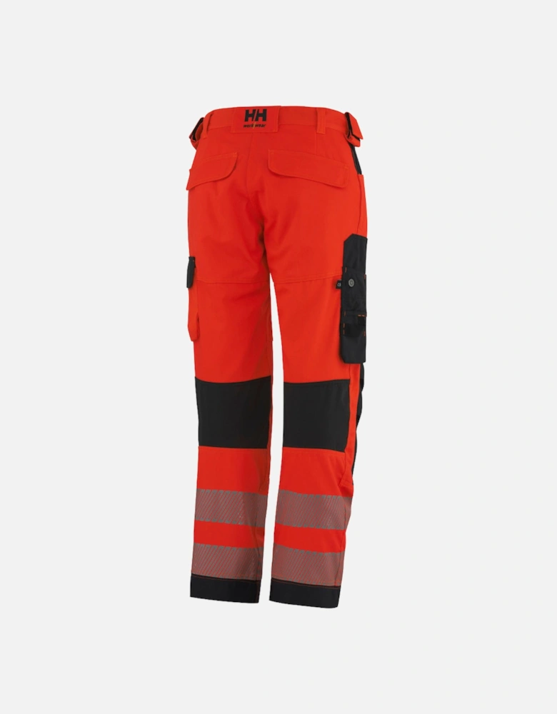 Mens York Reinforced Class 1 Hi Vis Workwear Trousers