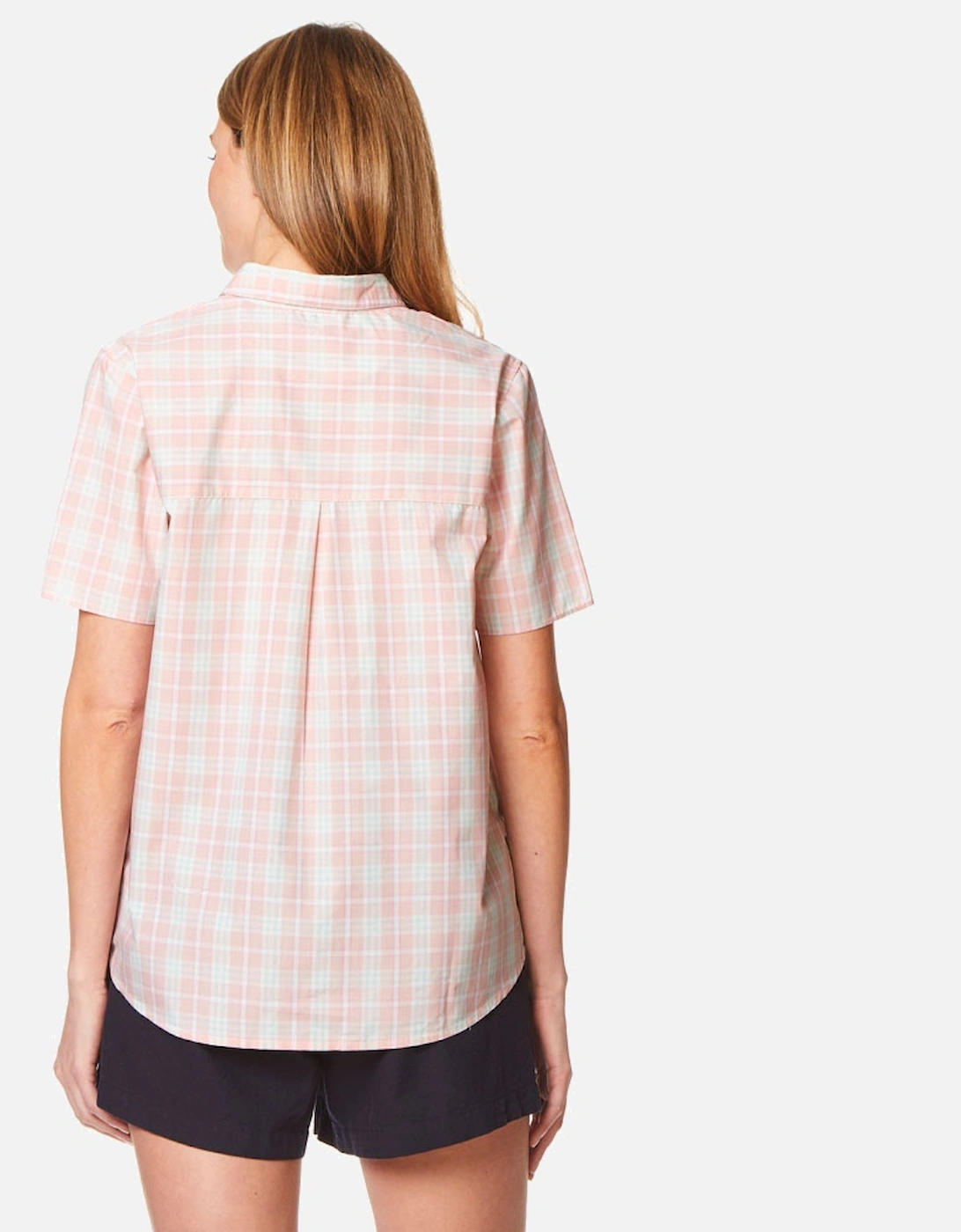 Womens Ladies Natalie Short Sleeve Summer Button Shirt