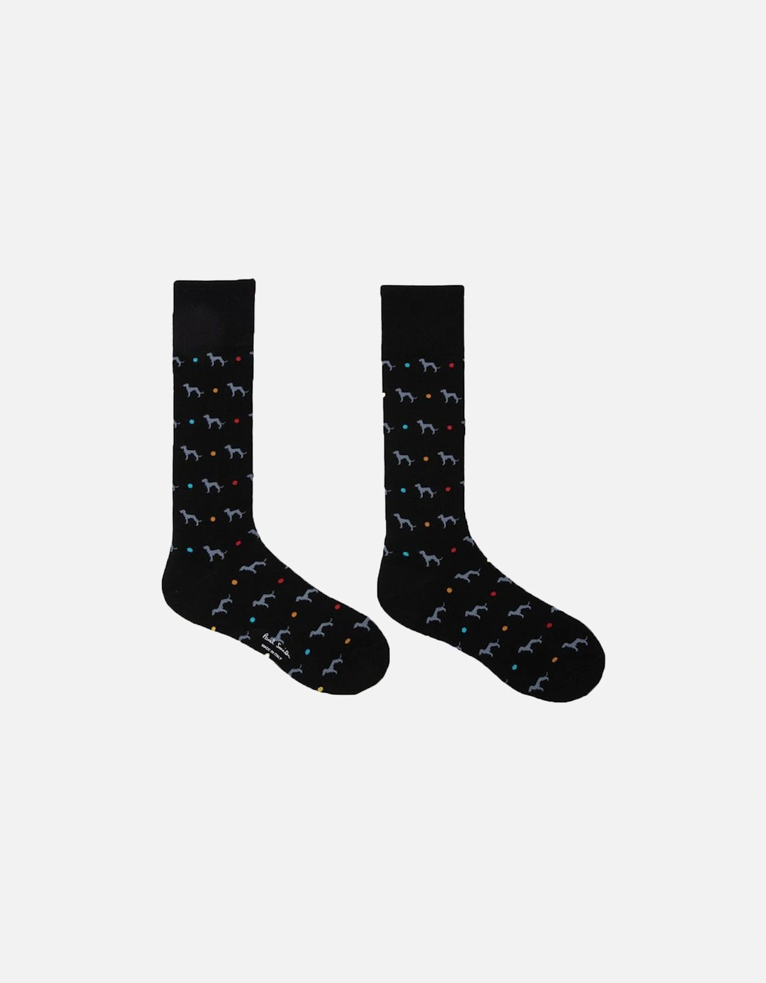 Hank Whippet Socks, Black