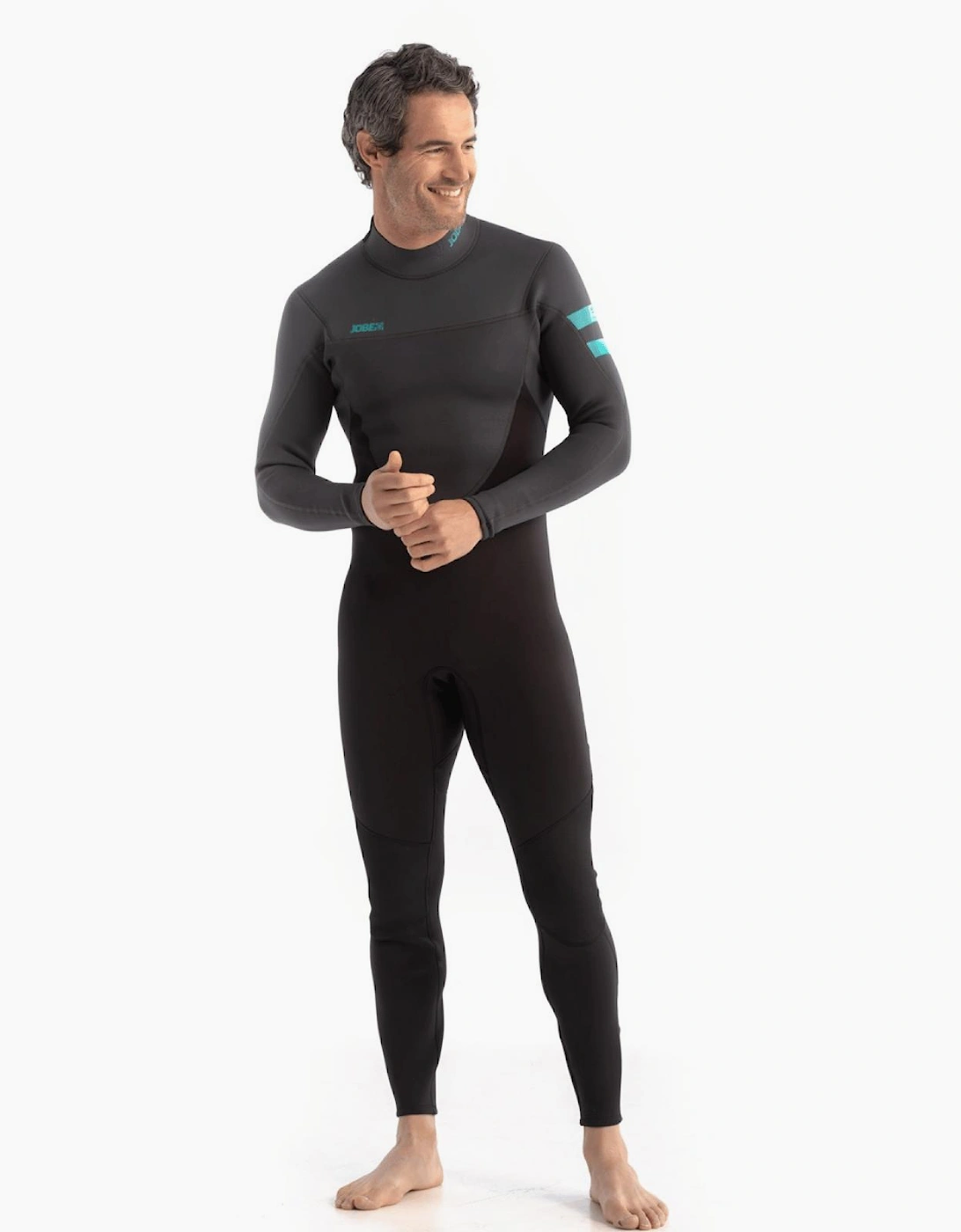 Jobe Men's Jobe Mens Perth 3/2mm Back Zip Full Length Wetsuit - Graphite Grey