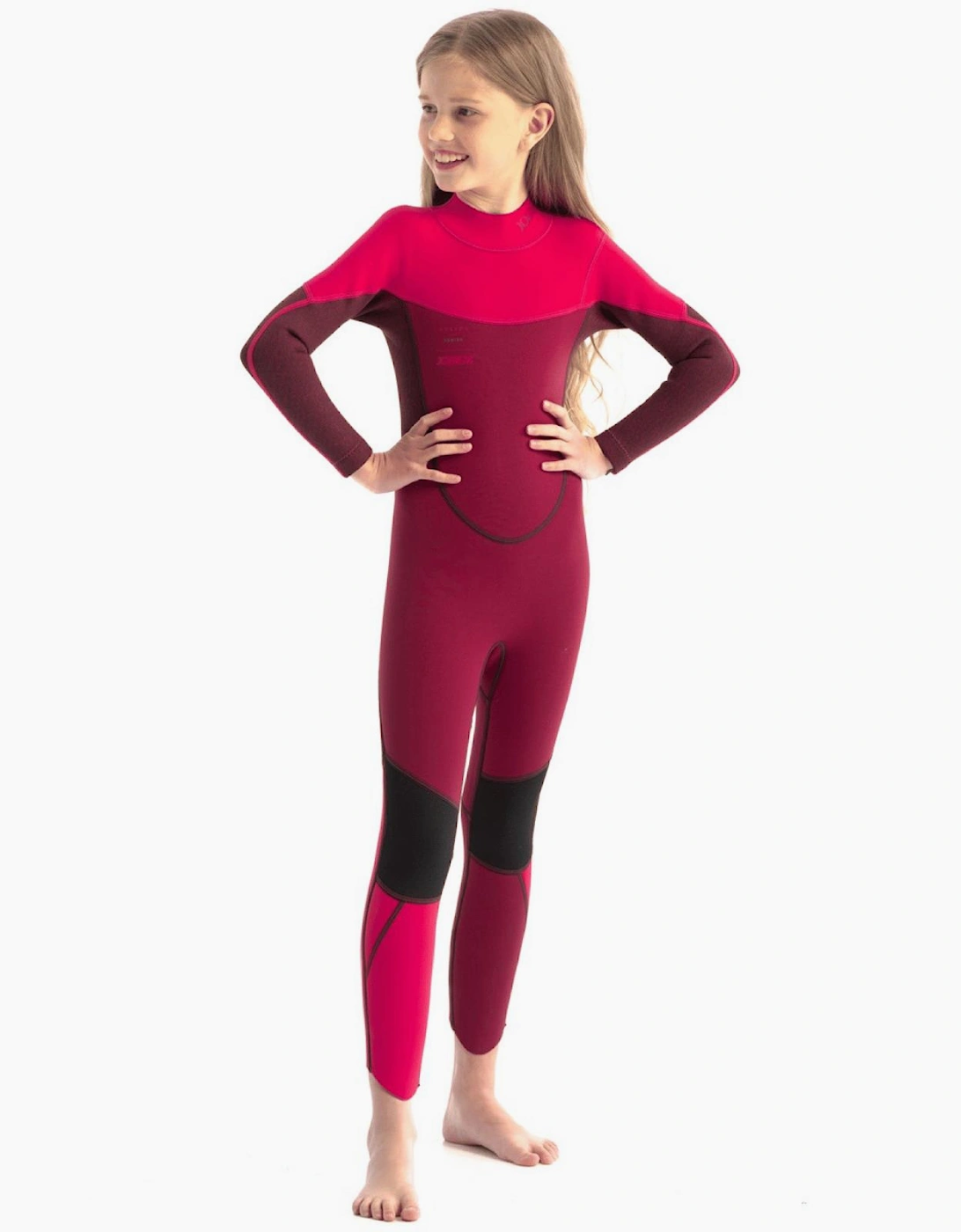 Jobe Kids Boston 3/2mm Back Zip Full Length Wetsuit - Pink - Size: 152