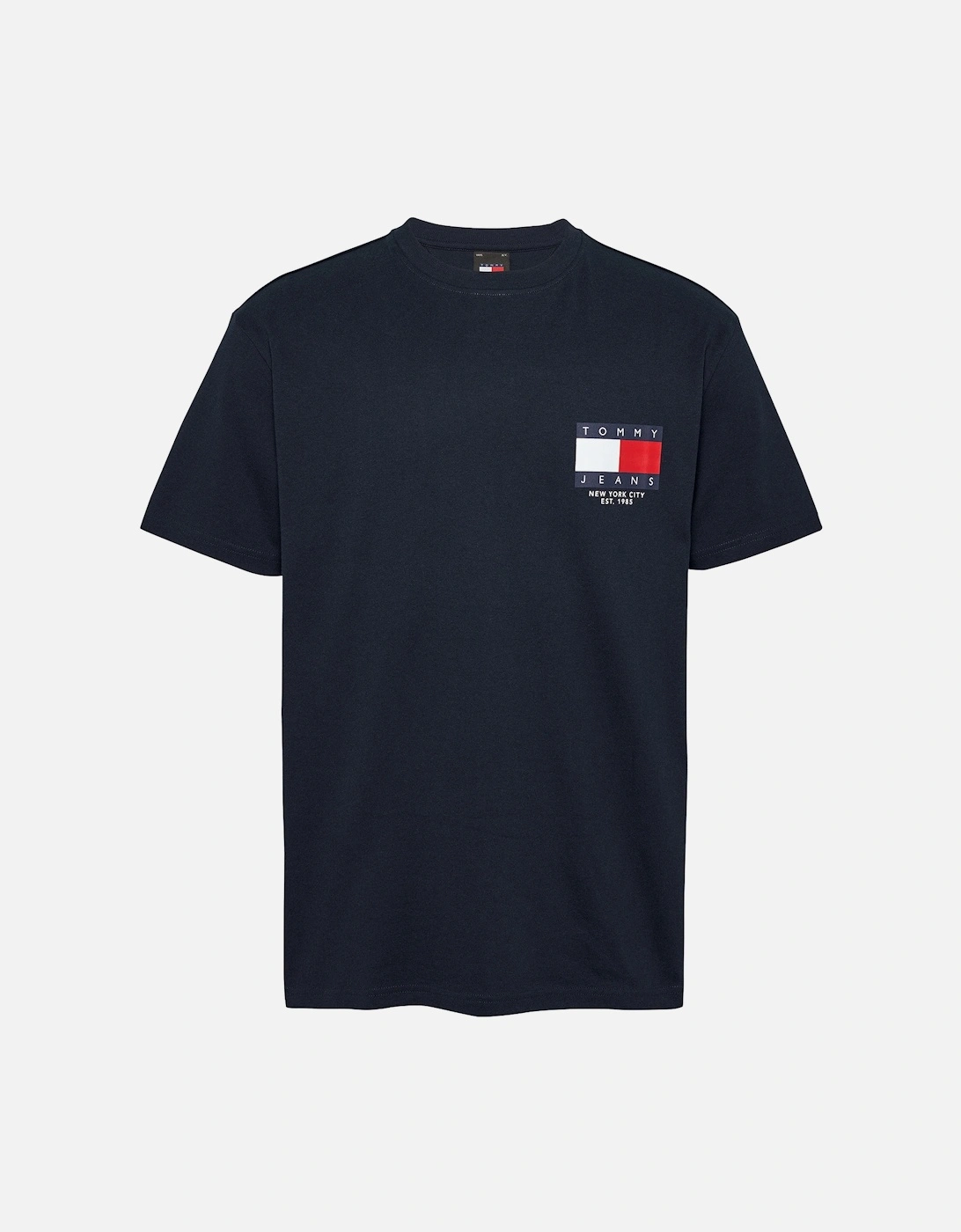 Tommy Jeans Mens Tommy Hilfiger Back Logo T-Shirt (Dark Navy) - Size: 38/Regular - Love the Sales