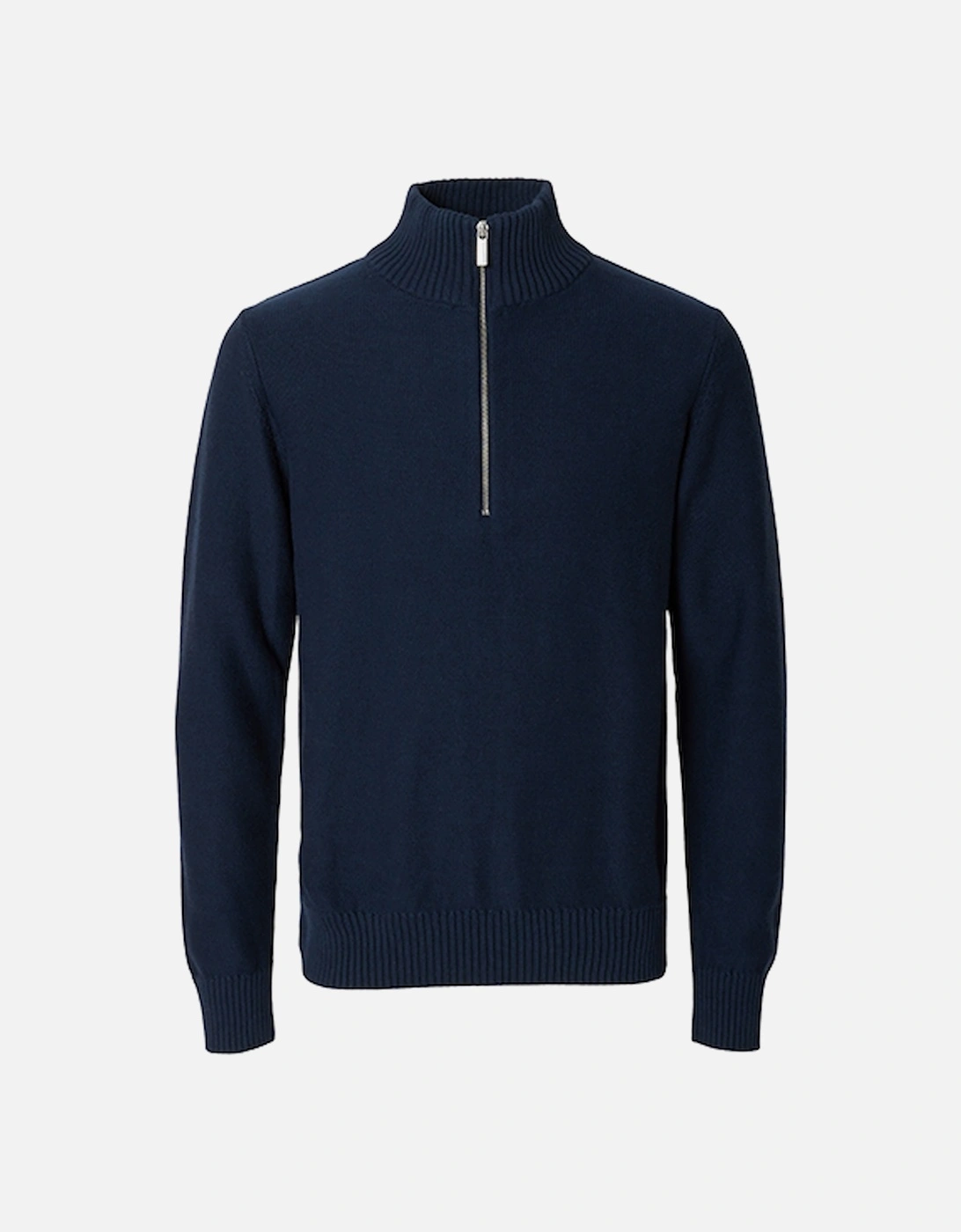 Homme Axel Long Sleeve Knit Half Zip Pullover Sky Captain