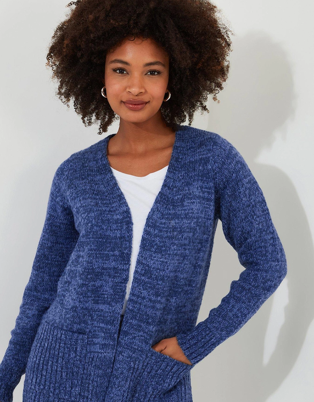 Relaxed Fit Cardigan - Blue, 6 of 5