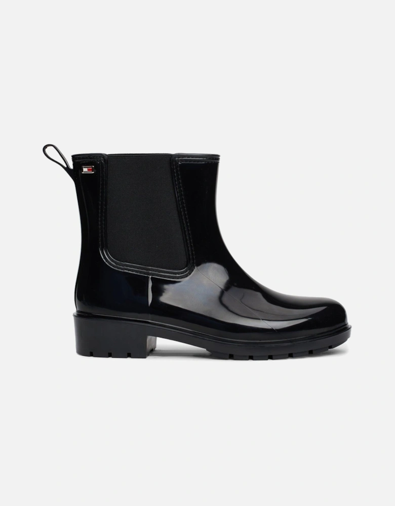 Flag Logo Rainboots - Black