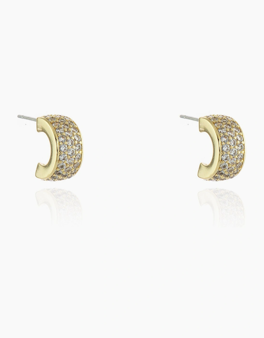 Cachet London Women's Gold Lily Hoop Earrings
