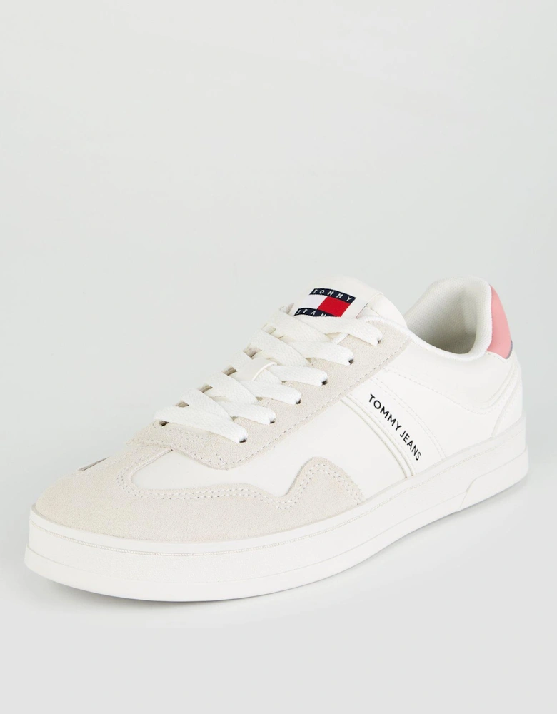 Leather Court Trainer - White