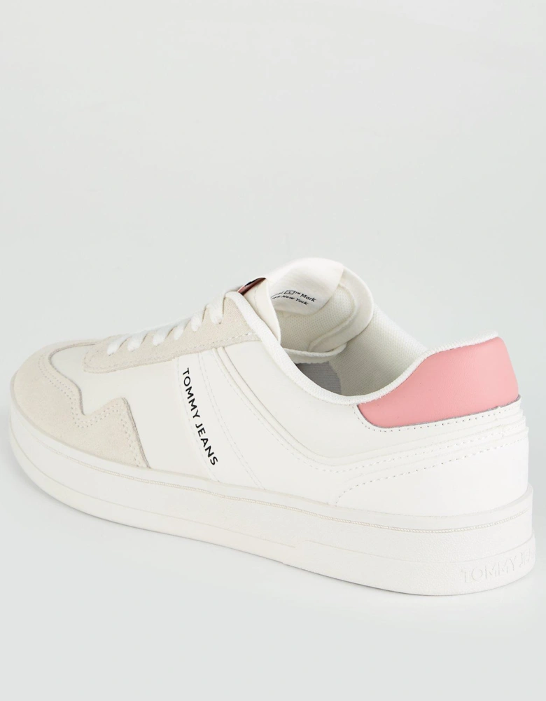 Leather Court Trainer - White