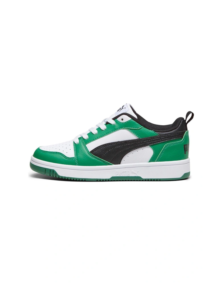 Junior Unisex Rebound V6 Low Trainers - White/Green