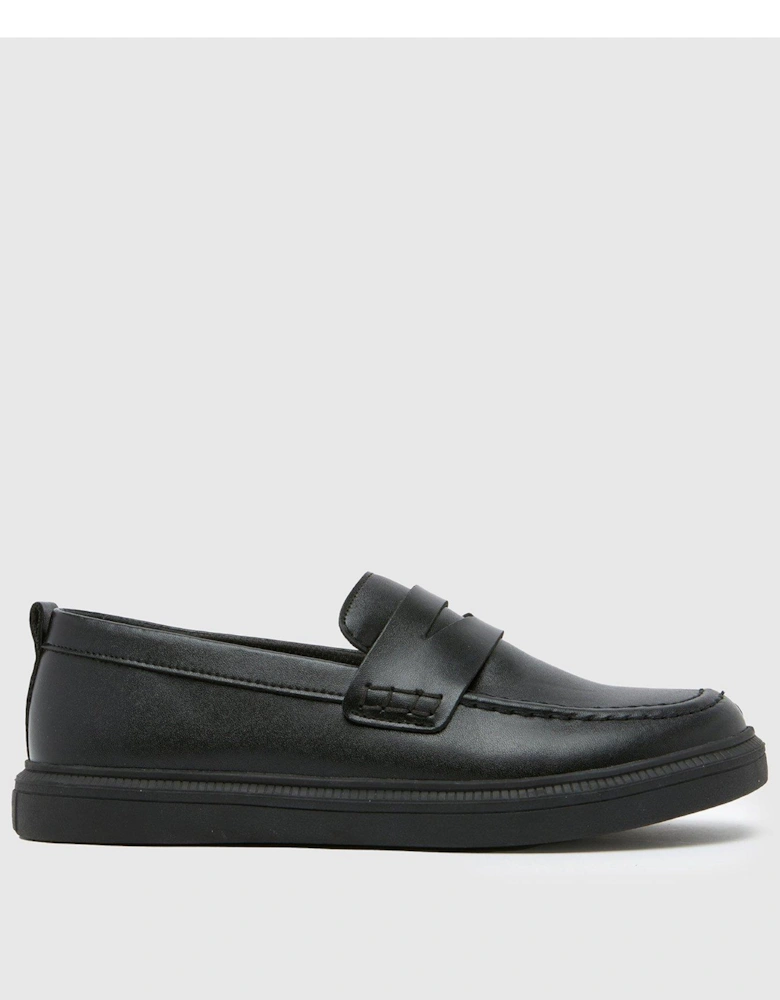 Lincoln Penny Boys Loafer Youth - Black