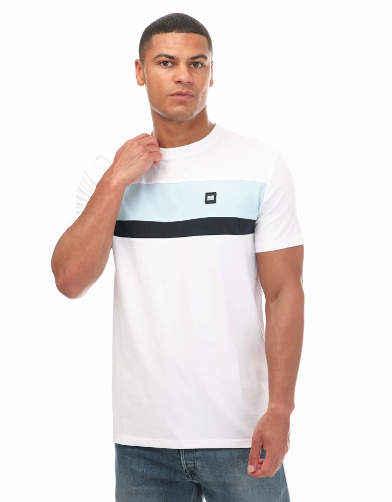 Mens Crossword Colour Block T-Shirt