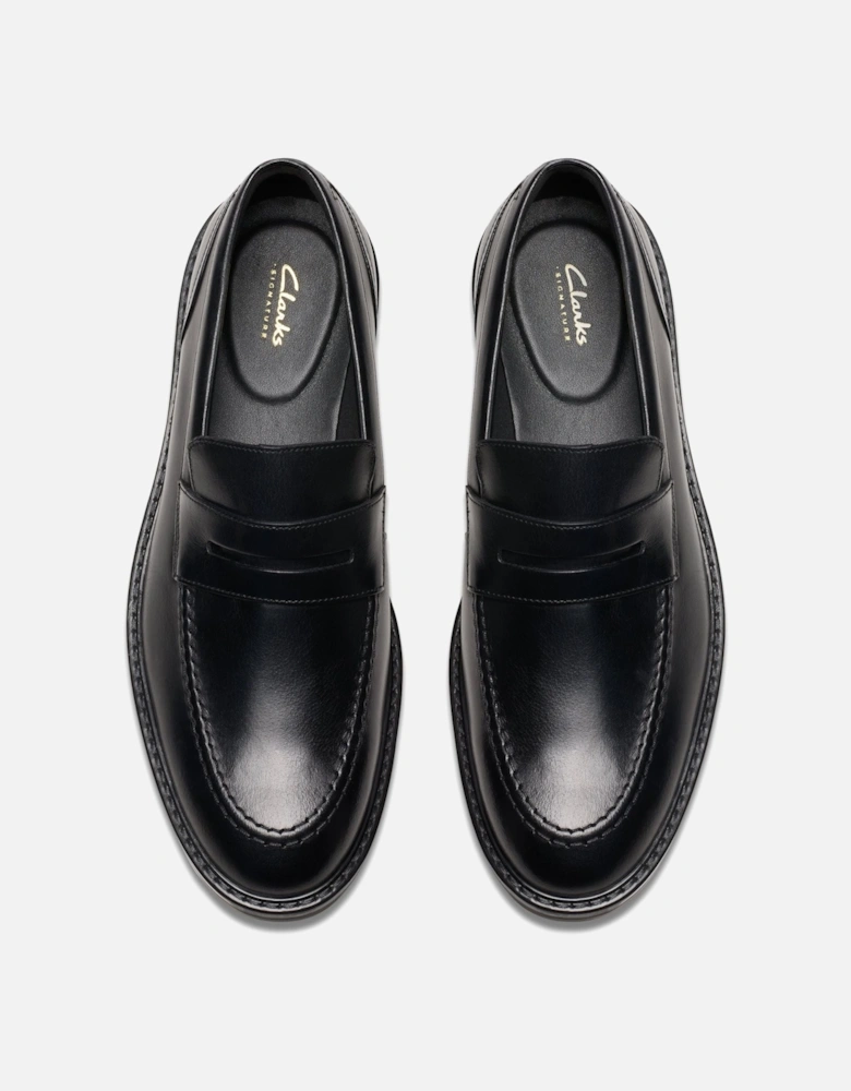 Aldwin Step in Black Leather